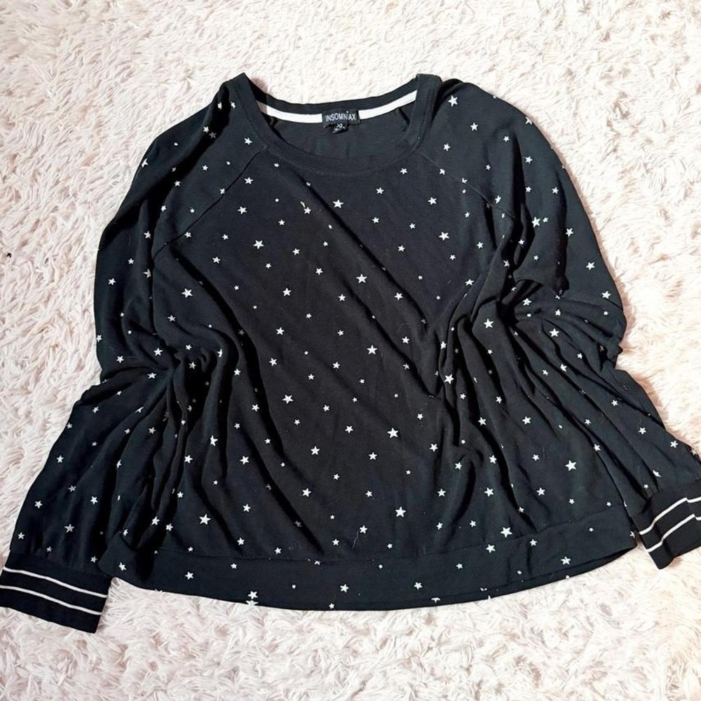Slinky Cozy Celestial Witchy Oversized Goddess Raglan Top Womens XL Mystical